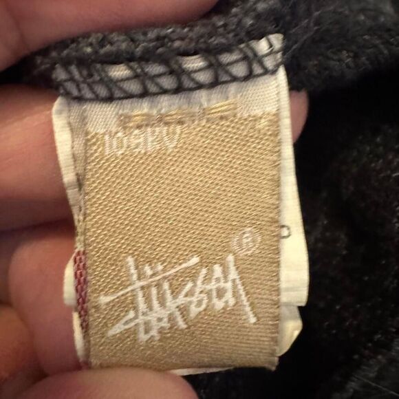 Stussy Women's Scoop Neck Sweatshirt With Gold Logo Size Small - Picture 4 of 7